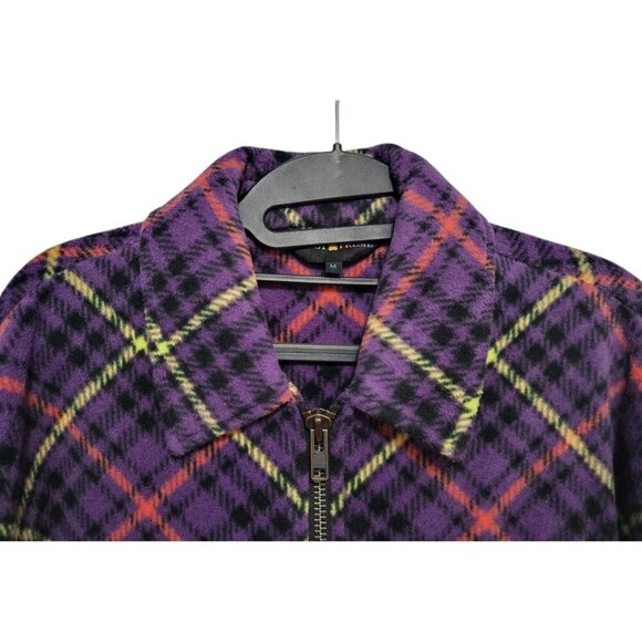 Teddy Fresh Fleece Plaid Zip Up Jacket - Picture 4 of 15